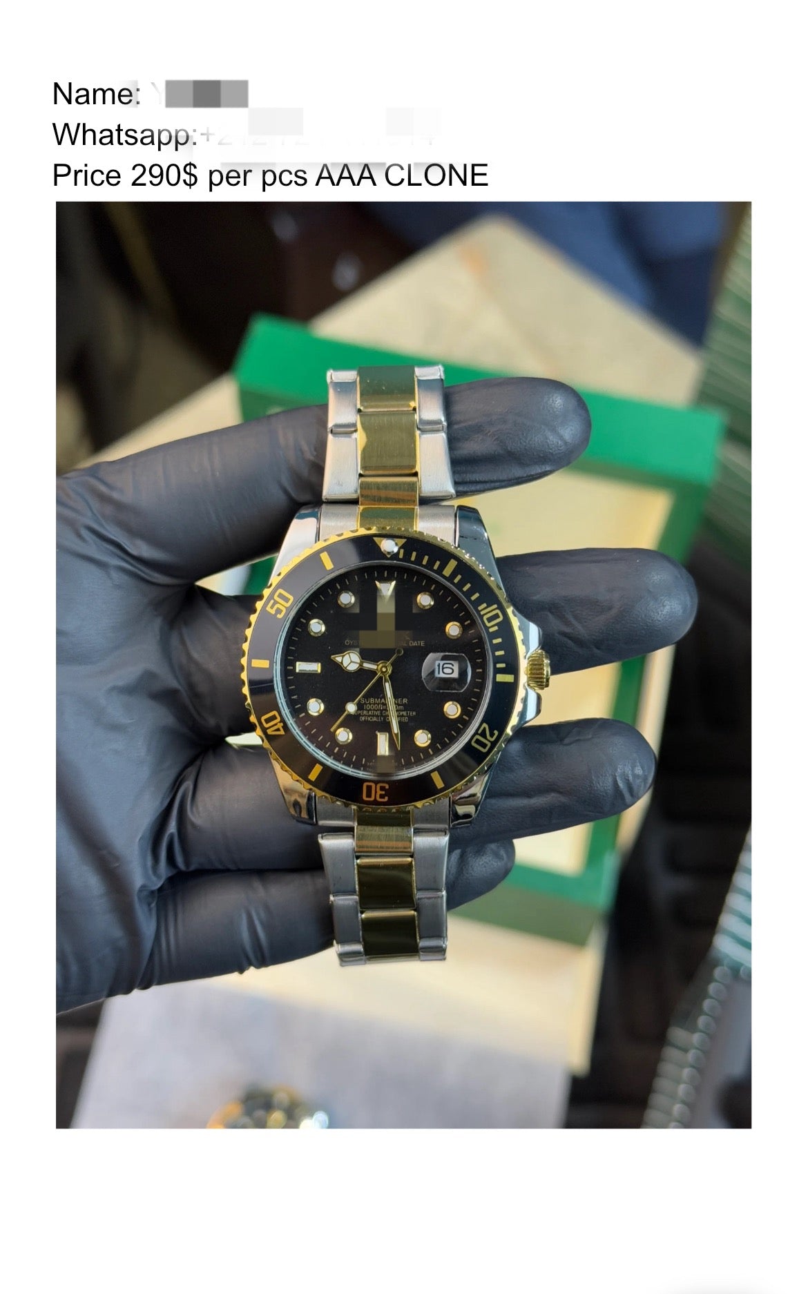 Fournisseur montres de luxe